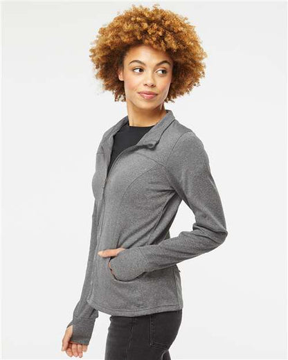 Independent Trading Co. Women's Poly-Tech Full-Zip Track Jacket EXP60PAZ Custom Embroidered Business Logo