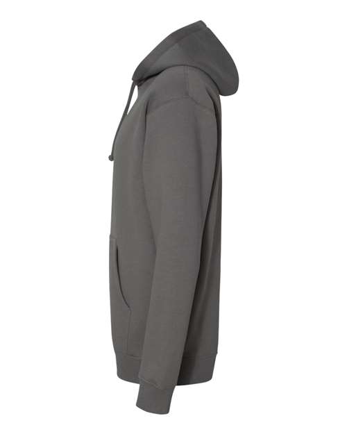 Independent Trading Co. Heavyweight Hooded Sweatshirt IND4000 Charcoal Custom Embroidered Business Logo