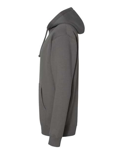 Independent Trading Co. Heavyweight Hooded Sweatshirt IND4000 Charcoal Custom Embroidered Business Logo