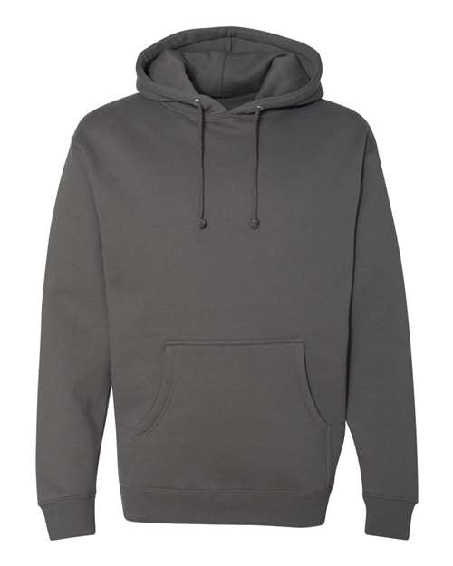 Independent Trading Co. Heavyweight Hooded Sweatshirt IND4000 Charcoal Custom Embroidered Business Logo