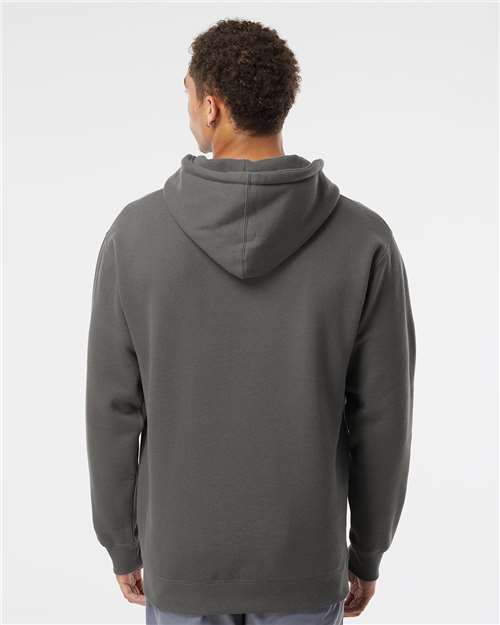 Independent Trading Co. Heavyweight Hooded Sweatshirt IND4000 Charcoal Custom Embroidered Business Logo