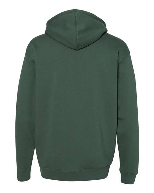Independent Trading Co. Heavyweight Hooded Sweatshirt IND4000 Alpine Green Custom Embroidered Business Logo