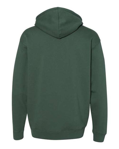 Independent Trading Co. Heavyweight Hooded Sweatshirt IND4000 Alpine Green Custom Embroidered Business Logo
