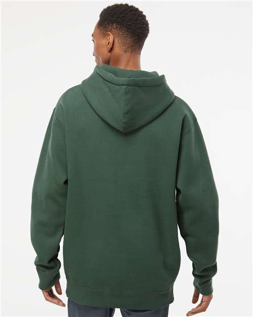 Independent Trading Co. Heavyweight Hooded Sweatshirt IND4000 Alpine Green Custom Embroidered Business Logo