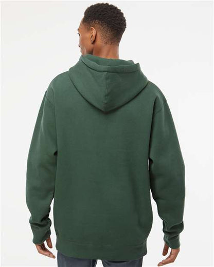 Independent Trading Co. Heavyweight Hooded Sweatshirt IND4000 Alpine Green Custom Embroidered Business Logo
