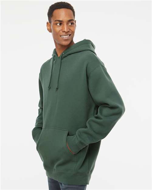 Independent Trading Co. Heavyweight Hooded Sweatshirt IND4000 Alpine Green Custom Embroidered Business Logo