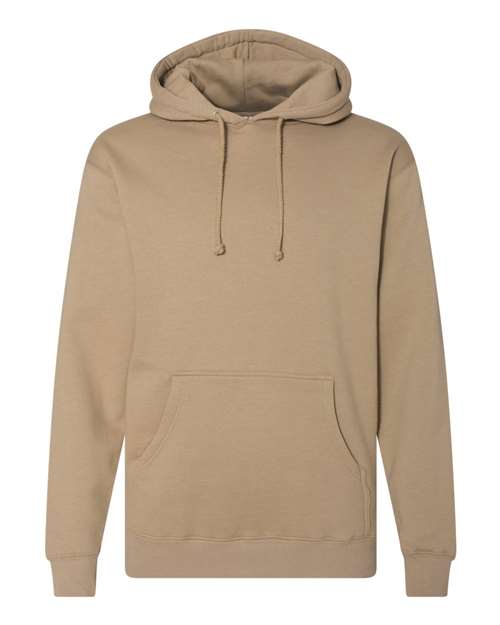 Independent Trading Co. Heavyweight Hooded Sweatshirt IND4000 Sandstone Custom Embroidered Business Logo