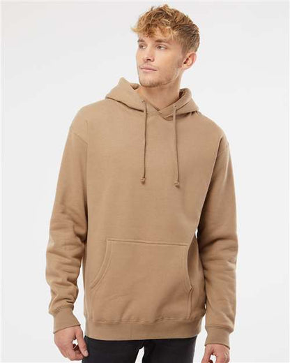 Custom Embroidered  Independent Trading Co. Heavyweight Hooded Sweatshirt IND4000 Sandstone