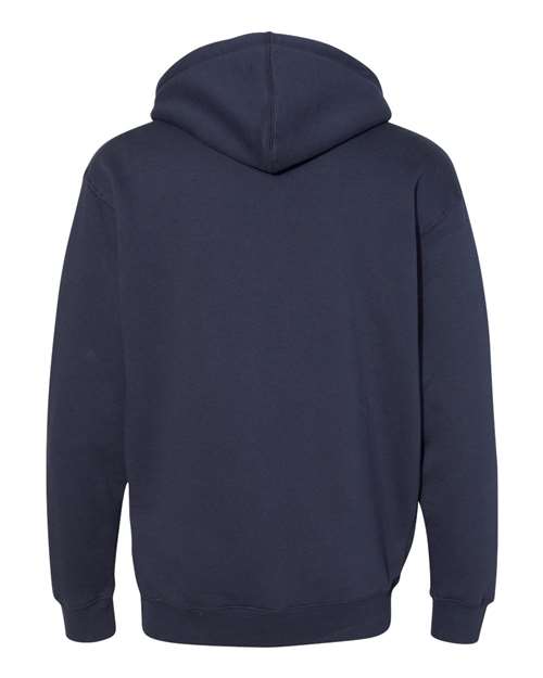 Independent Trading Co. Heavyweight Hooded Sweatshirt IND4000 Slate Blue Custom Embroidered Business Logo