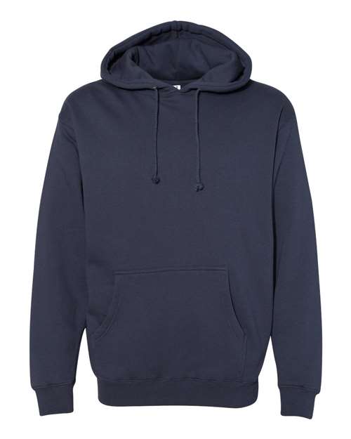 Independent Trading Co. Heavyweight Hooded Sweatshirt IND4000 Slate Blue Custom Embroidered Business Logo