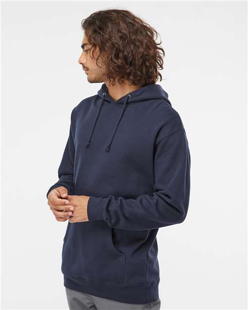 Independent Trading Co. Heavyweight Hooded Sweatshirt IND4000 Slate Blue Custom Embroidered Business Logo