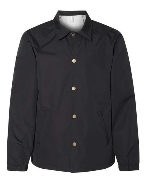 Independent Trading Co. Men's Water-Resistant Windbreaker Coach’s Jacket EXP99CNB