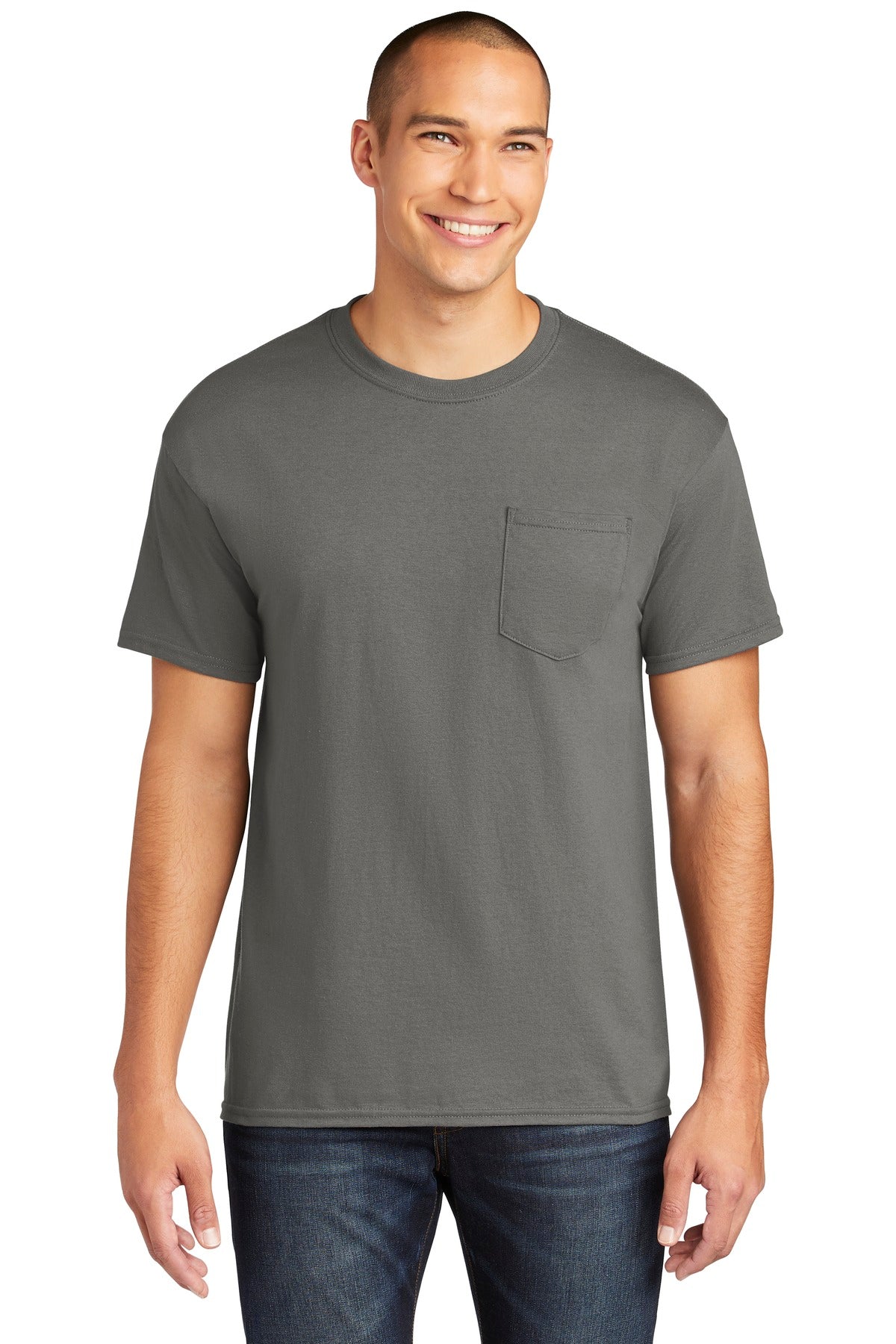 Gildan    Heavy Cotton    100% Cotton Pocket T-Shirt. 5300