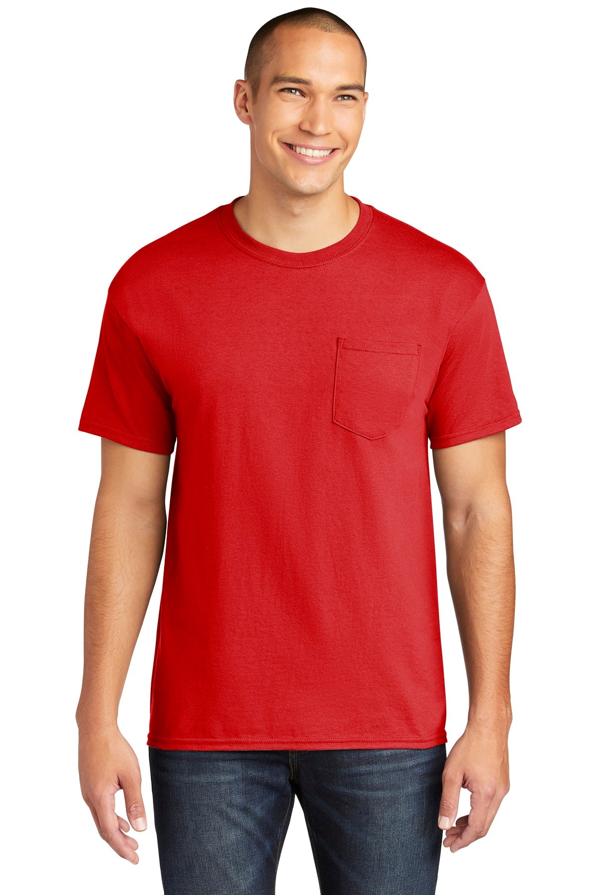 Gildan    Heavy Cotton    100% Cotton Pocket T-Shirt. 5300