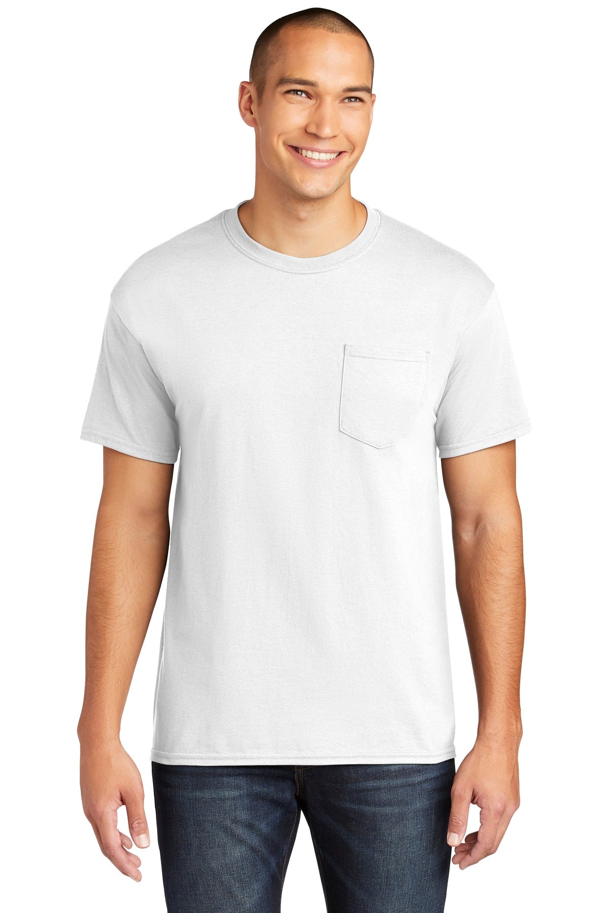 Gildan    Heavy Cotton    100% Cotton Pocket T-Shirt. 5300