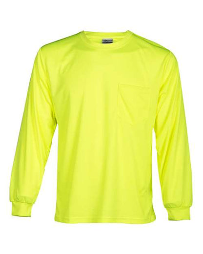 Kishigo Unisex Microfiber Polyester Long Sleeve T-Shirt 4591