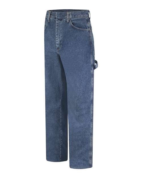 Bulwark Men's Flame Resistant Pre-Washed Denim Dungaree 4620