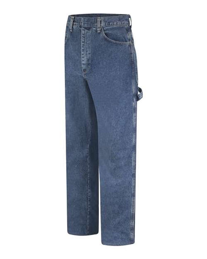 Bulwark Men's Flame Resistant Pre-Washed Denim Dungaree 4620
