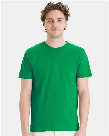 Custom Embroidered  Hanes Perfect-T T-Shirt 4980 Kelly Green