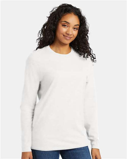 Custom Embroidered  Hanes Perfect-T Long Sleeve T-Shirt 498L  