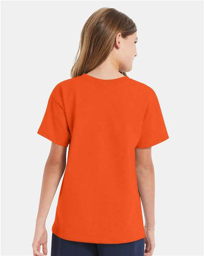 Hanes Essential-T Youth T-Shirt 5480 Orange