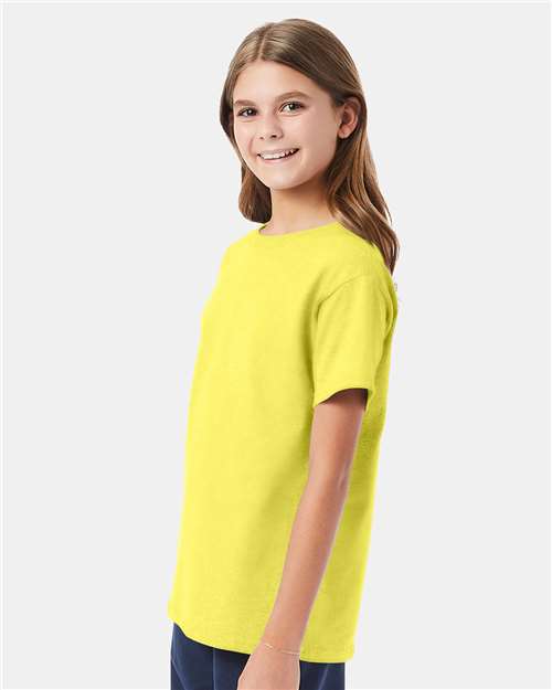 Hanes Essential-T Youth T-Shirt 5480 Yellow