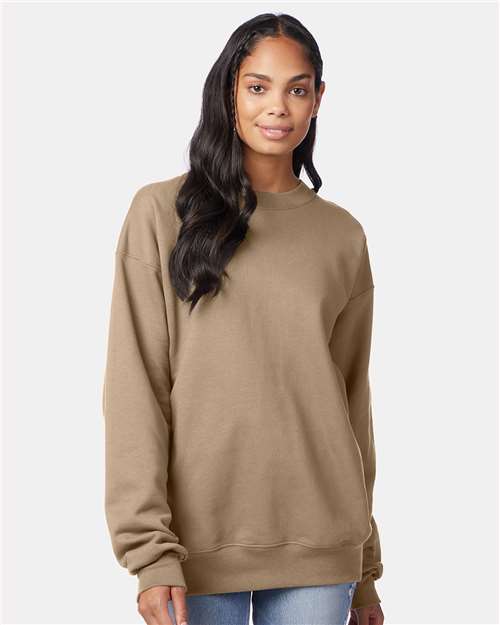 Custom Embroidered  Hanes Ultimate Cotton® Crewneck Sweatshirt F260 Pebble