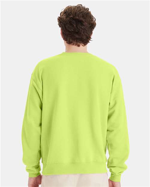 Hanes Ecosmart® Crewneck Sweatshirt P160 Safety Green