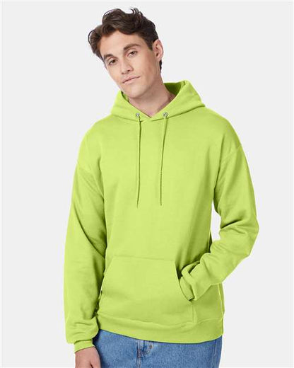 Custom Embroidered  Hanes Ecosmart® Hooded Sweatshirt P170 Safety Green
