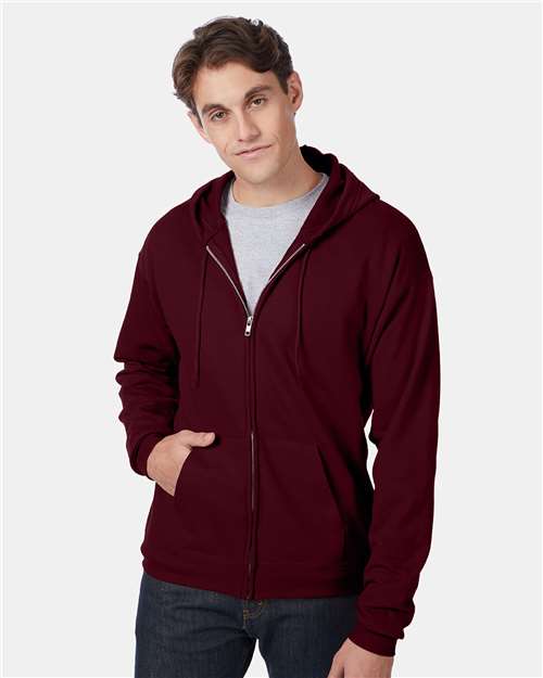 Custom Embroidered  Hanes Ecosmart® Full-Zip Hooded Sweatshirt P180  