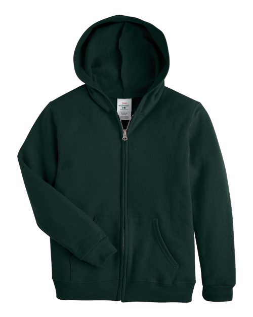 Hanes Youth EcoSmart Full-Zip Hooded Sweatshirt P480