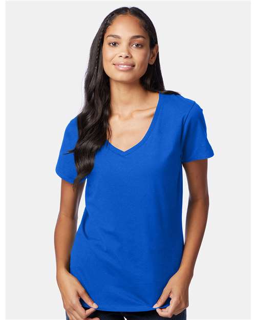 Hanes Women's Perfect-T V-Neck T-Shirt 2857