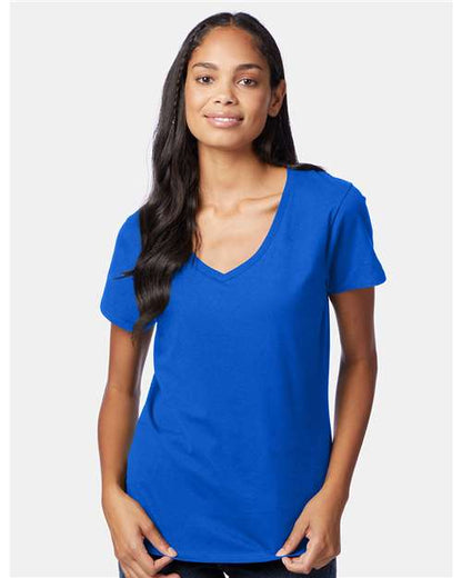Hanes Women's Perfect-T V-Neck T-Shirt 2857