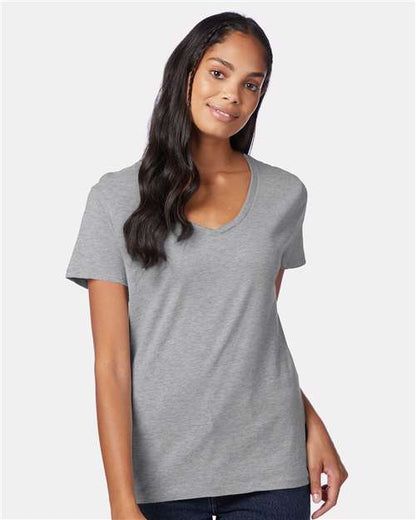 Hanes Women's Perfect-T V-Neck T-Shirt 2857