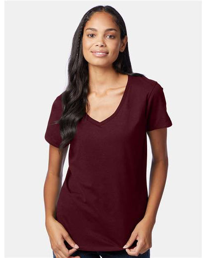 Hanes Women's Perfect-T V-Neck T-Shirt 2857