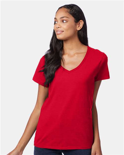 Hanes Women's Perfect-T V-Neck T-Shirt 2857