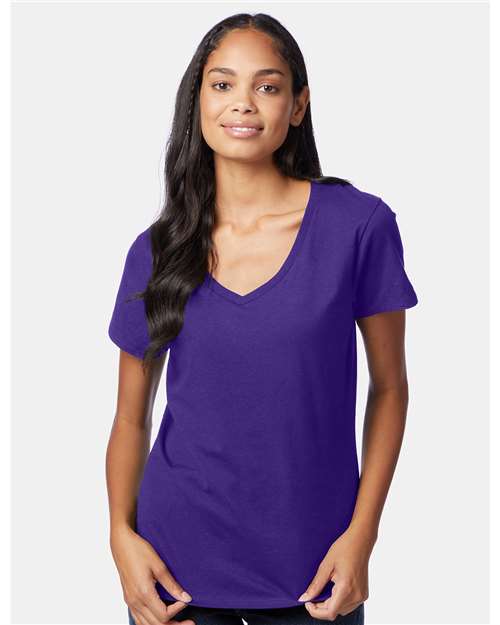 Hanes Women's Perfect-T V-Neck T-Shirt 2857