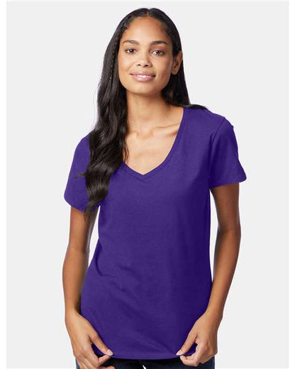 Hanes Women's Perfect-T V-Neck T-Shirt 2857