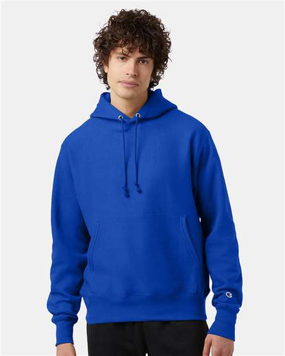 Champion Reverse Weave® Hooded Sweatshirt S101 Custom Embroidered Business Logo