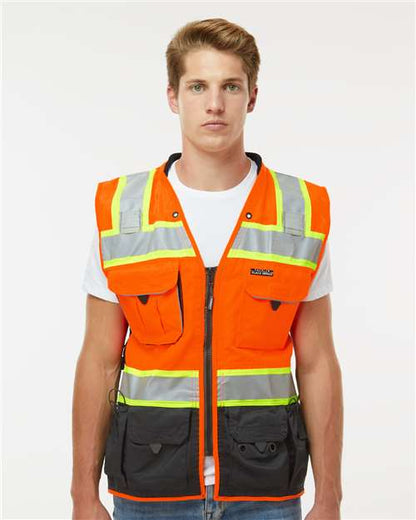 Custom Embroidered  Kishigo Premium Black Series® Surveyors Vest S5002-5003  