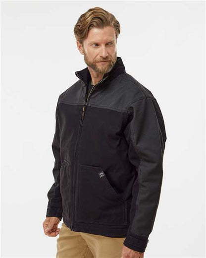 DRI DUCK Horizon Two-Tone Boulder Cloth™ Canvas Jacket Tall Size 5089T Custom Embroidered Business Logo