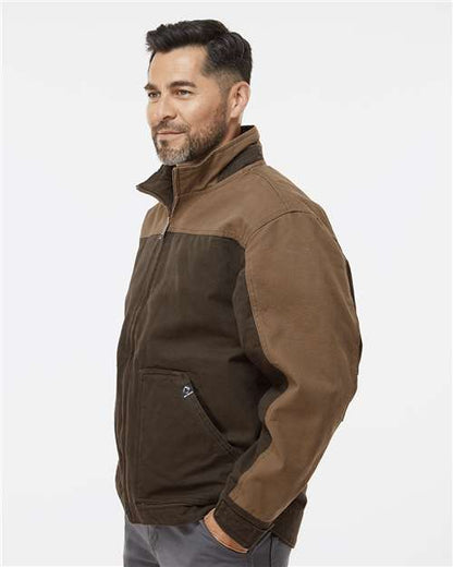 DRI DUCK Horizon Two-Tone Boulder Cloth™ Canvas Jacket Tall Size 5089T Custom Embroidered Business Logo