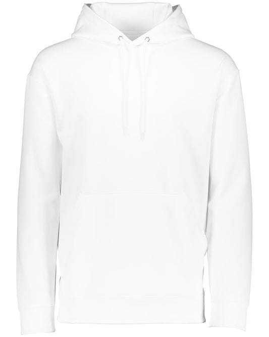 Augusta Sportswear Adult Wicking Fleece Hooded Sweatshirt 5505 WHITE