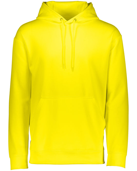 Augusta Sportswear Adult Wicking Fleece Hooded Sweatshirt 5505 POWER YELLOW