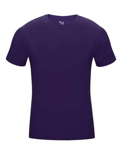 Custom EmbroideredBadger Men's Pro-Compression T-Shirt 4022 Purple