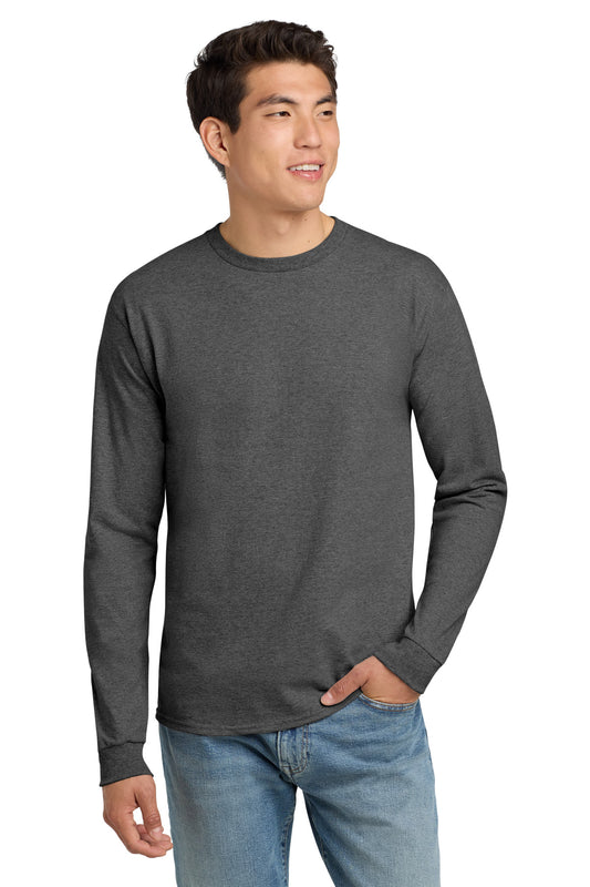 Hanes - Authentic 100% Cotton Long Sleeve T-Shirt.  5586