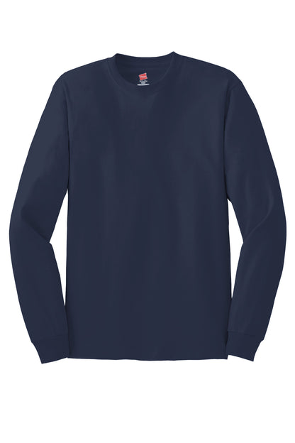 Hanes - Authentic 100% Cotton Long Sleeve T-Shirt.  5586