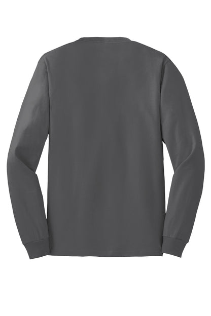 Hanes - Authentic 100% Cotton Long Sleeve T-Shirt.  5586