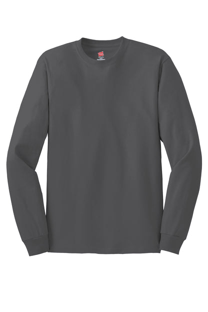 Hanes - Authentic 100% Cotton Long Sleeve T-Shirt.  5586