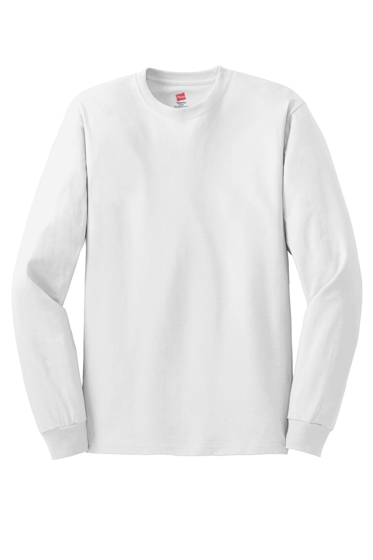 Hanes - Authentic 100% Cotton Long Sleeve T-Shirt.  5586